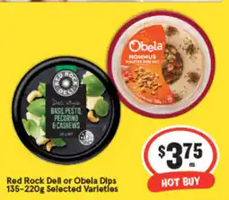 Red rock dell or obela dips