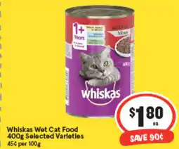 IGA Whiskas wet cat food offer