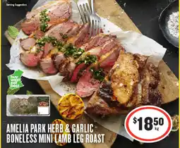 IGA Amelia park herb & garlic boneless mini lamb leg roast offer