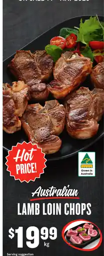 IGA Australian lamb loin chops offer