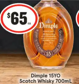 IGA Dimple 15yo scotch whisky offer