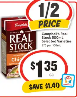 IGA Campbell's real stock offer