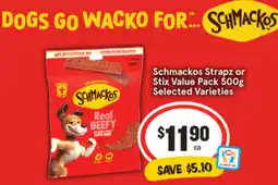 IGA Schmackos strapz or stix value pack offer