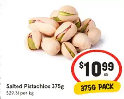 IGA Salted pistachios offer