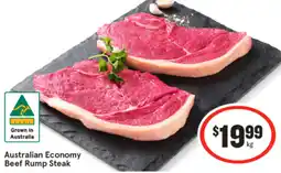 IGA Australian economy beef rump steak offer