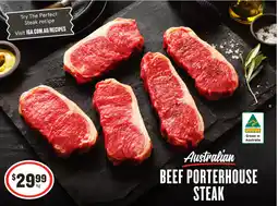 IGA Beef porterhouse steak offer