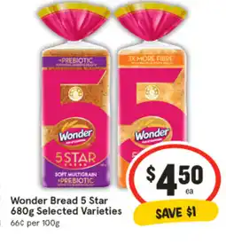 IGA Wonder bread 5 star offer