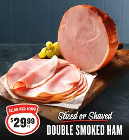 IGA Double smoked ham offer