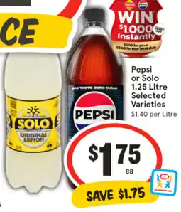 IGA Pepsi or solo offer