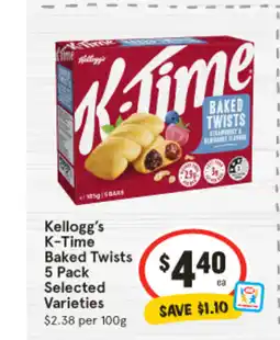 IGA Kellogg's k-time baked twistss offer