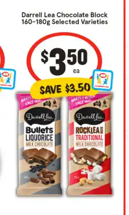 IGA Darrell lea chocolate block offer