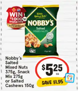 IGA Nobby's salted mixed nuts offer