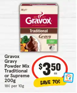 IGA Gravox gravy powder mix traditional or supreme offer