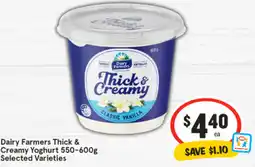 IGA Dairy farmers thick & creamy yoghurt offer