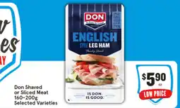 IGA Don shaved or sliced meat offer