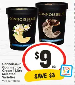IGA Connoisseur gourmet ice cream offer