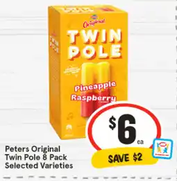 IGA Peters original twin pole 8 pack selected varieties offer