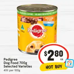 IGA Pedigree dog food offer