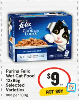 IGA Purina felix wet cat food offer