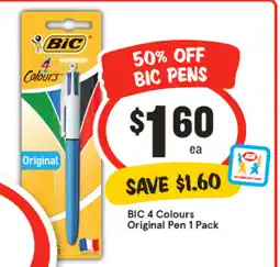 IGA Bic 4 colours original pen offer