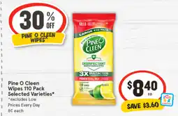 IGA Pine o cleen wipes offer