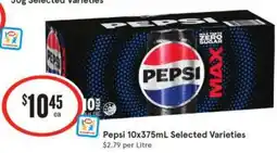 IGA Pepsi 10x375ml offer