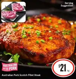 IGA Australian pork scotch fillet steak offer
