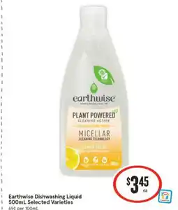 IGA Earthwise dishwashing liquid offer