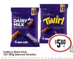 IGA Cadbury Share Pack offer