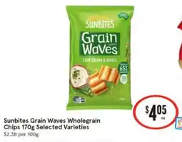 IGA Sunbites grain waves wholegrain chips offer