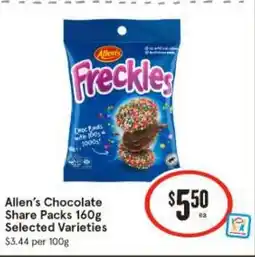 IGA Allen's chocolate share packs offer