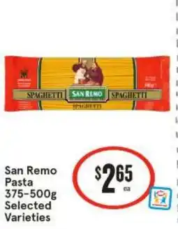 IGA San remo pasta offer