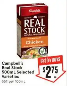 IGA Campbell's real stock offer