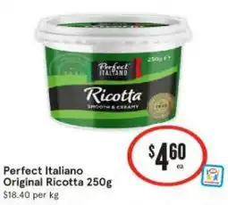 IGA Perfect italiano original ricotta offer