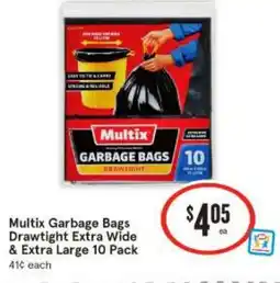 IGA Multix garbage bags offer