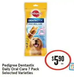 IGA Pedigree dentastix daily oral care 7 pack selected varieties offer