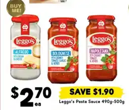 Drakes Leggo's pasta sauce offer