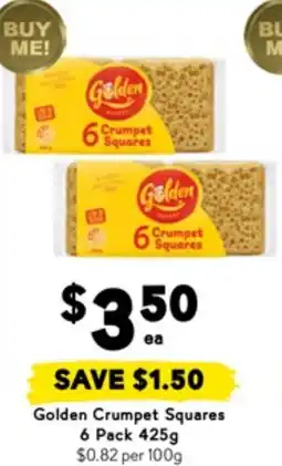 Drakes Golden crumpet squares offer