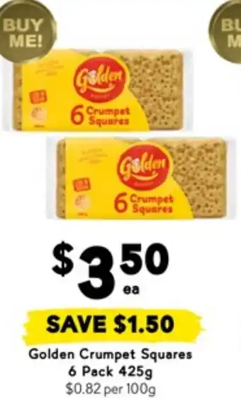 Drakes Golden crumpet squares offer