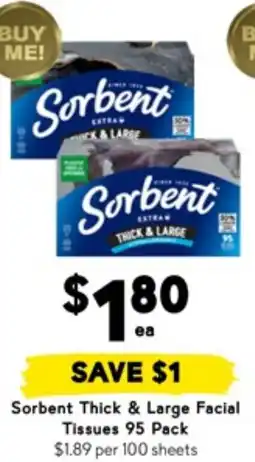 Drakes Sorbent thick & large facial offer