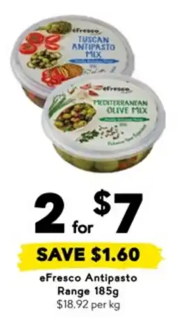Drakes Efresco antipasto range offer
