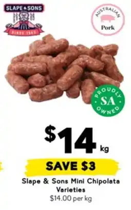 Drakes Slape & sons mini chipolata offer