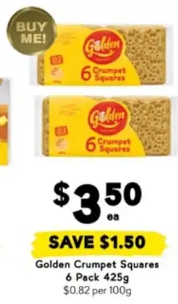 Drakes Golden crumpet squares offer