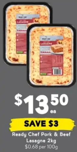 Drakes Ready chef pork & beef lasagne offer