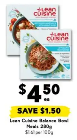 Drakes Lean cuisine balance bowl meals offer