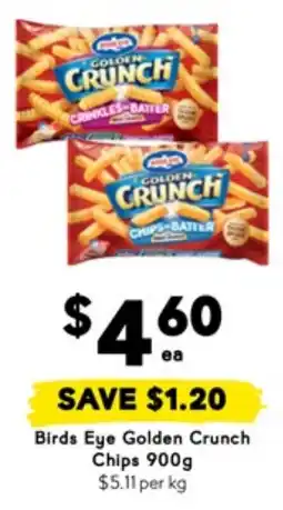 Drakes Birds eye golden crunch chips offer