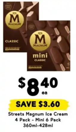 Drakes Streets magnum ice cream offer