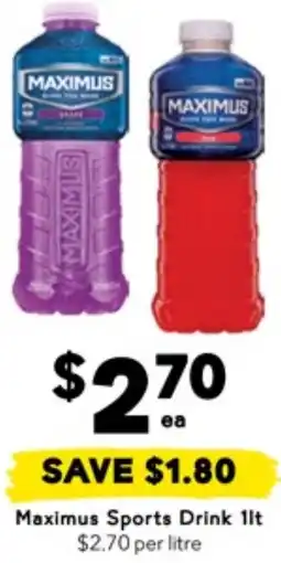 Drakes Maximus sports drink offer