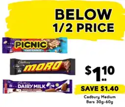Drakes Cadbury medium bars offer