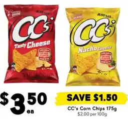 Drakes Cc's corn chips offer